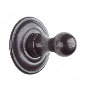 Champagne Series Hook, Finish Satin Black, Projection - Overall Dimensions 2 3/8 in, Width - Overall Dimensions 4 in, Height 3 5/8 in