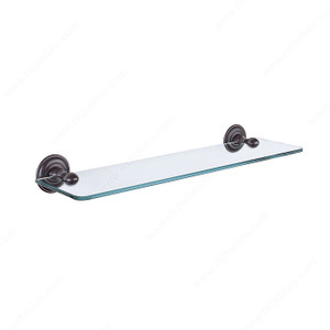 Glass Shelf - Champagne Series, Finish Satin Black Glass Shelf - Champagne Series, Finish Satin Black