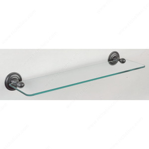 Glass Shelf - Champagne Series, Finish Satin Steel Glass Shelf - Champagne Series, Finish Satin Steel
