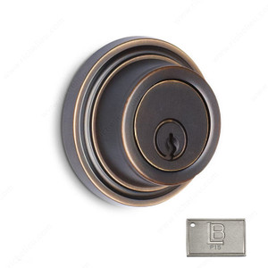 Auxiliary Deadbolt, Single Cylinder, 2.75 - California, Finish PVD Brushed Nickel Auxiliary Deadbolt, Single Cylinder, 2.75 - California, Finish PVD Brushed Nickel
