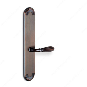 Deadbolt Full Dummy, Lever L5/L5 - California, Finish Brushed Oil-Rubbed Bronze