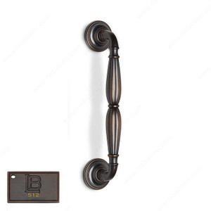 Door Pull P5 - California, Finish Brushed Oil-Rubbed Bronze Door Pull P5 - California, Finish Brushed Oil-Rubbed Bronze