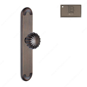 Escutcheon Passage Set, Knob K5, 2.75 - California, Finish Brushed Antique Nickel Escutcheon Passage Set, Knob K5, 2.75 - California, Finish Brushed Antique Nickel