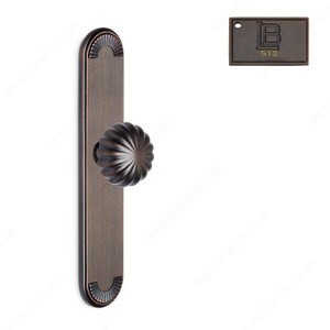 Right Escutcheon Privacy Set, Knob K5, 2.75 - California, Finish Brushed Oil-Rubbed Bronze