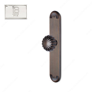 Escutcheon Single Dummy Set, Knob K5 - California, Finish PVD Polished Nickel Escutcheon Single Dummy Set, Knob K5 - California, Finish PVD Polished Nickel