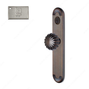 Left Mortise Escutcheon Entry, Knob K5/K5, 2.50 - California, Finish PVD Brushed Nickel