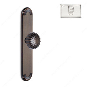 Mortise Escutcheon Full Dummy, Knob K5/K5 - California, Finish PVD Polished Nickel Mortise Escutcheon Full Dummy, Knob K5/K5 - California, Finish PVD Polished Nickel