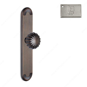 Mortise Escutcheon Full Dummy, Knob K5/K5 - California, Finish PVD Brushed Nickel Mortise Escutcheon Full Dummy, Knob K5/K5 - California, Finish PVD Brushed Nickel