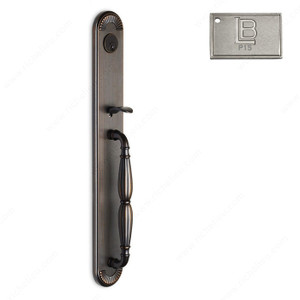 Mortise Handle Full Dummy, Knob K5 - California, Finish PVD Brushed Nickel Mortise Handle Full Dummy, Knob K5 - California, Finish PVD Brushed Nickel