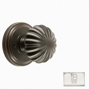 Rosette Privacy Set, Knob K5, 2.38 - California, Finish PVD Polished Nickel Rosette Privacy Set, Knob K5, 2.38 - California, Finish PVD Polished Nickel