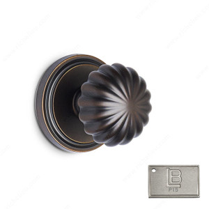 Rosette Single Dummy Set, Knob K5 - California, Finish PVD Brushed Nickel Rosette Single Dummy Set, Knob K5 - California, Finish PVD Brushed Nickel