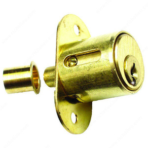 Push Lock, Key Type Keyed Alike #16252, Finish Satin Brass