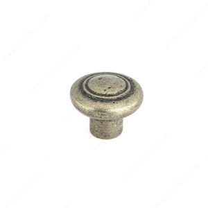 Traditional Bronze Knob - C3, Finish Pewter Bronze Traditional Bronze Knob - C3, Finish Pewter Bronze