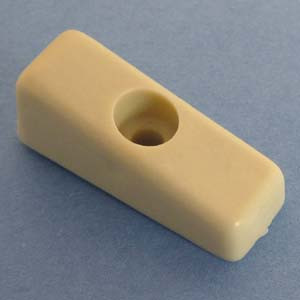 Drawer Bumper With Reference Tab Almond 1/2", Pkg of 100 Drawer Bumper With Reference Tab Almond 1/2", Pkg of 100