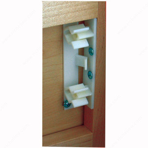 Snap-Together Connectors, Provides easy false front panel installation., Application Attaches to the cabinet Snap-Together Connectors, Provides easy false front panel installation., Application Attaches to the cabinet