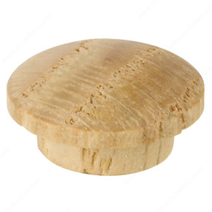 Wooden Screw Plug, Diameter 5/8 in, Drilling Diameter 1/2 in, Finish Oak Wooden Screw Plug, Diameter 5/8 in, Drilling Diameter 1/2 in, Finish Oak
