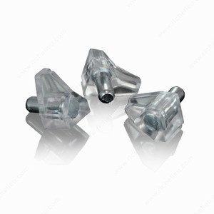 Plastic Support with Steel Pin - 5 mm, Finish Clear, Our Divisions Richelieu PRO-PACK 2 Plastic Support with Steel Pin - 5 mm, Finish Clear, Our Divisions Richelieu PRO-PACK 2
