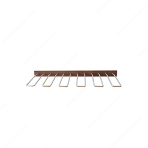 Angled Wine Bottle Holder, Number of Bottles 6, Material Brushed Aluminum, Width 35 3/8 in Angled Wine Bottle Holder, Number of Bottles 6, Material Brushed Aluminum, Width 35 3/8 in