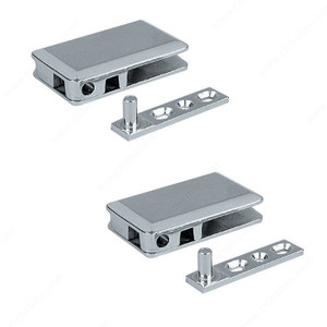 Pivot Hinge for Glass Door Recessed in Cabinet/Furniture, require glass milling, Load Capacity Max. 16 kg, Width of Door to Respect Max. 400 mm, Width 65 mm, Height 40 mm Pivot Hinge for Glass Door Recessed in Cabinet/Furniture, require glass milling, Load Capacity Max. 16 kg, Width of Door to Respect Max. 400 mm, Width 65 mm, Height 40 mm