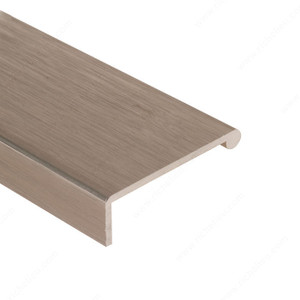 Contemporary Pull Handle for 5/8-3/4 Panel - 31 and 41, No grooves needed., Finish Satin Aluminum, Thickness 3/64 in Contemporary Pull Handle for 5/8-3/4 Panel - 31 and 41, No grooves needed., Finish Satin Aluminum, Thickness 3/64 in