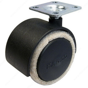 4pc FUSION FELTAC Furniture Caster With Fused Felt - Plate, Non- marking tread, 4pc FUSION FELTAC Furniture Caster With Fused Felt - Plate, Non- marking tread,