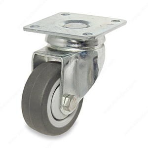 Industrial Gray Rubber Casters, Non- marking rubber tread, Load Capacity Per Caster Max. 40 kg, Wheel Diameter 50 mm, Total Height 73 mm, Tread Width 18 mm PRO-PACK 3 Industrial Gray Rubber Casters, Non- marking rubber tread, Load Capacity Per Caster Max. 40 kg, Wheel Diameter 50 mm, Total Height 73 mm, Tread Width 18 mm PRO-PACK 3