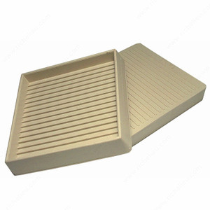 Nonskid Square Rubber Cups, Color / Finish Beige PRO-PACK 2