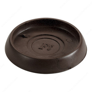 High-Impact Smooth Round Base Cups, Diameter 40 mm, Material PVC, Color / Finish Brown PRO-PACK 5 High-Impact Smooth Round Base Cups, Diameter 40 mm, Material PVC, Color / Finish Brown PRO-PACK 5