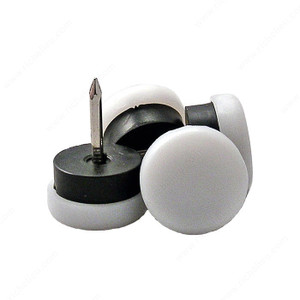 Nail-On Glides with Cushioned Polypropylene Base, Floor protection, Diameter 22 mm PRO-PACK 5 Nail-On Glides with Cushioned Polypropylene Base, Floor protection, Diameter 22 mm PRO-PACK 5