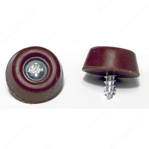 Screw-On Rubber Bumpers, Diameter 22 mm, Finish Brown PRO-PACK 25 Screw-On Rubber Bumpers, Diameter 22 mm, Finish Brown PRO-PACK 25