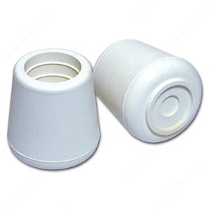 Rubber Leg Tips, Interior Dimensions 22 mm, Finish Off-White Rubber Leg Tips, Interior Dimensions 22 mm, Finish Off-White