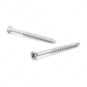 Zinc-Plated Wood screw, Flat Head, Phillips Drive, Coarse Thread, Regular Wood Point, Assembly screw, Screw Size 8, Length 1 1/8 in, Function Assembly, Head Size no. 8 Zinc-Plated Wood screw, Flat Head, Phillips Drive, Coarse Thread, Regular Wood Point, Assembly screw, Screw Size 8, Length 1 1/8 in, Function Assembly, Head Size no. 8