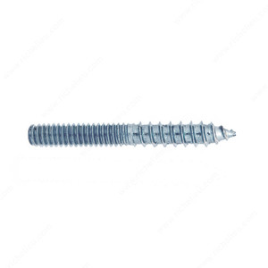 Hanger Bolt for Stand-off Post, Zinc finish, Threaded 5/16"- 18, Length 3 in PRO-PACK 25 Hanger Bolt for Stand-off Post, Zinc finish, Threaded 5/16"- 18, Length 3 in PRO-PACK 25