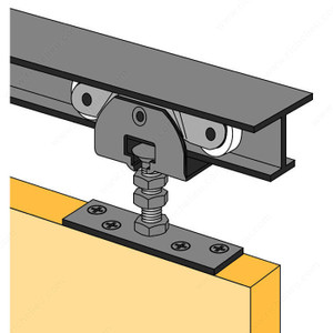 Pocket Door Track Set - 1/4, Length 4 ft Pocket Door Track Set - 1/4, Length 4 ft