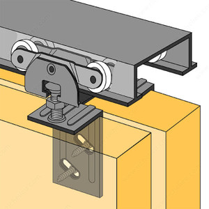 Bi-Passing Door Track Set - 1-3/4, Length 6 ft Bi-Passing Door Track Set - 1-3/4, Length 6 ft