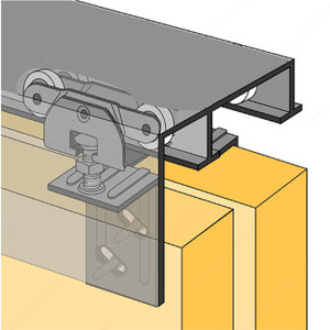 Bi-Passing Door Track Set - 1-3/8 - Front Fascia, Length 5 ft Bi-Passing Door Track Set - 1-3/8 - Front Fascia, Length 5 ft