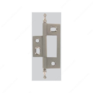 Solid Brass Hinge - Minaret Tip - Non-Mortise, Finish Satin Brass Solid Brass Hinge - Minaret Tip - Non-Mortise, Finish Satin Brass