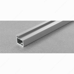 Aluminum door profile 118 inch long, Finish Aluminum anodized. Pro-Pack of 10 Aluminum door profile 118 inch long, Finish Aluminum anodized. Pro-Pack of 10