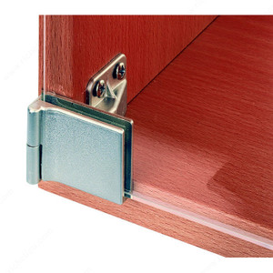 Surface Mounted Hinge with Snap Closure for Half-Overlay Glass Doors for Furniture/Cabinet, No drilling, Finish Brass Surface Mounted Hinge with Snap Closure for Half-Overlay Glass Doors for Furniture/Cabinet, No drilling, Finish Brass