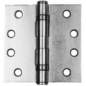 11.43 cm (4-1/2) Mortise Ball Bearing Butt Hinges, Ball Bearing, Width - Overall Dimensions 4 1/2 in, Color/Finish Satin Chrome, Recommended Usage Ball Bearing Medium Use