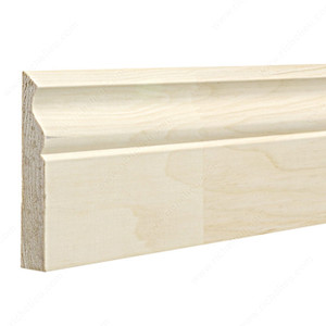 Baseboard #0234, Species Maple, Material Hardwoord, Length 1 ft