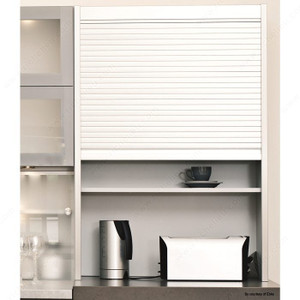 Tambour Door Kit with Exact Widths - Aluminum Finish - 25 mm, Robust roller mechanism - C3, Exterior Width 30 in Tambour Door Kit with Exact Widths - Aluminum Finish - 25 mm, Robust roller mechanism - C3, Exterior Width 30 in