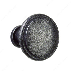 Knob LC1050 Series, Finish Satin Black, Diameter - Overall Dimensions 1 1/2 in, Projection - Overall Dimensions 1 5/8 in