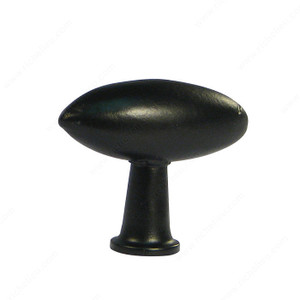 Traditional Brass Knob - LC10, Finish Satin Black Traditional Brass Knob - LC10, Finish Satin Black