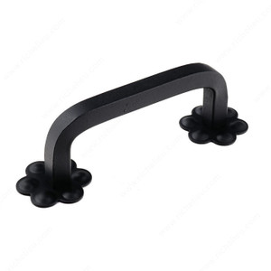 Cabinet Pull LC1553/1554, Finish Satin Black, Center to Center 3 in, Length - Overall Dimensions 4 1/8 in Cabinet Pull LC1553/1554, Finish Satin Black, Center to Center 3 in, Length - Overall Dimensions 4 1/8 in