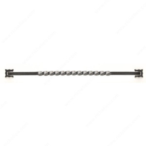 Cabinet Pull LC1560 Series, Finish Satin Steel, Center to Center 12 in Cabinet Pull LC1560 Series, Finish Satin Steel, Center to Center 12 in