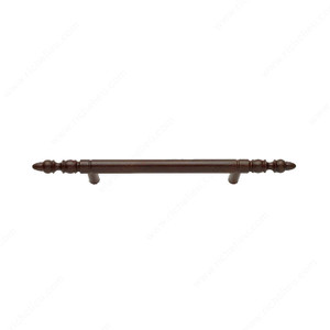 LC2160 Series Pull, Finish Rust, Center to Center 6 in, Length - Overall Dimensions 9.25 in