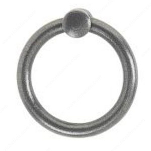 Ring Pull LC5132/5133, Finish Satin Black, Diameter - Overall Dimensions 1 5/8 in, Length - Overall Dimensions 1 3/4 in Ring Pull LC5132/5133, Finish Satin Black, Diameter - Overall Dimensions 1 5/8 in, Length - Overall Dimensions 1 3/4 in