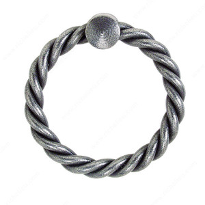 Ring Pull LC5142/5143, Finish Matte Bronze, Diameter - Overall Dimensions 1 5/8 in, Length - Overall Dimensions 1 3/4 in