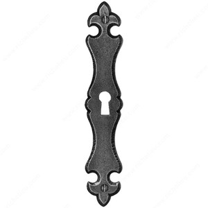 Key Escutcheon LC7283, Finish Natural Iron, Length - Overall Dimensions 150 mm